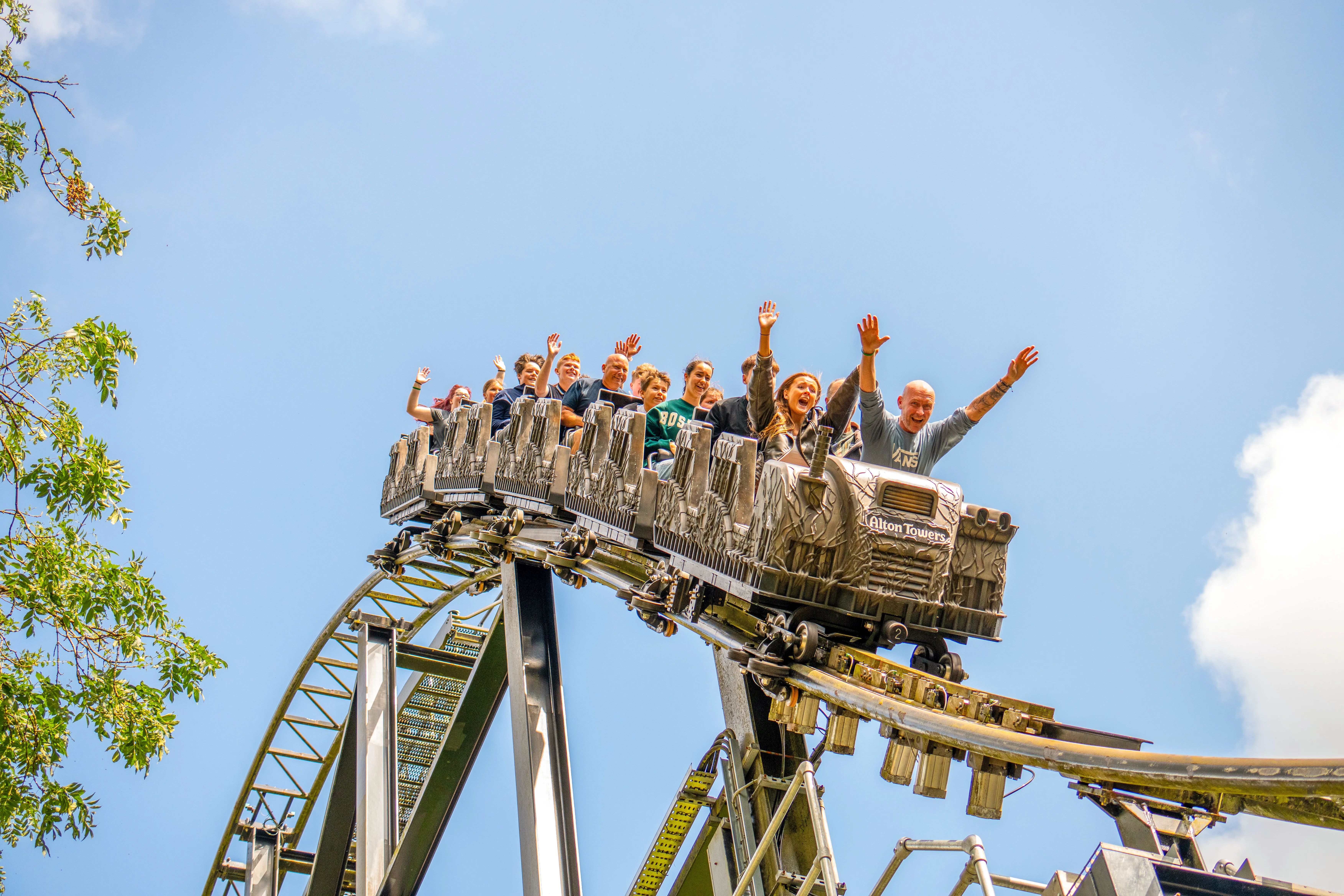 Drop on thirteen at Alton Towers Resort