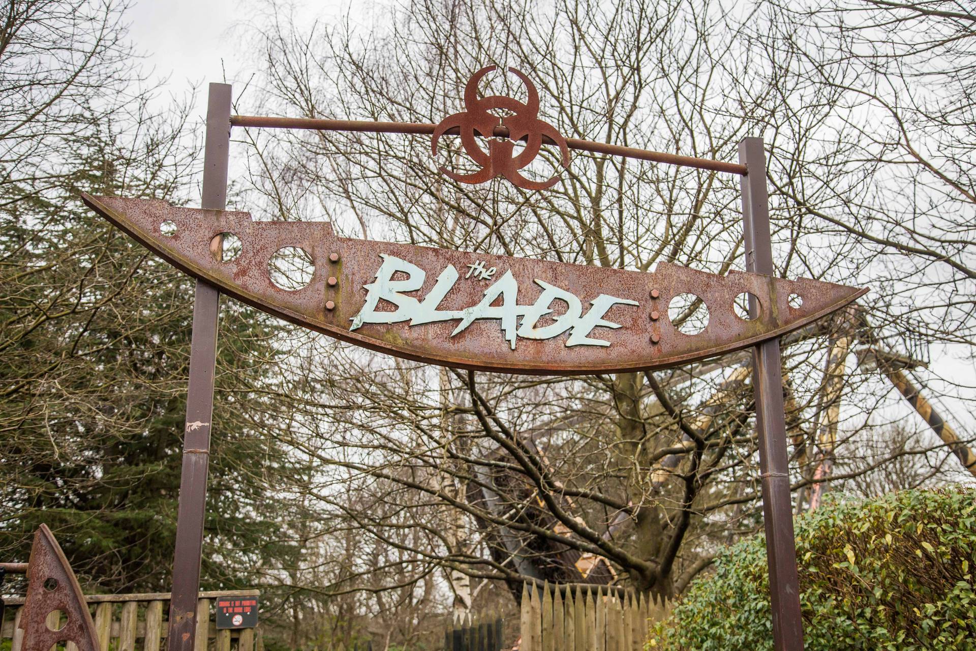 The Blade entrance sign